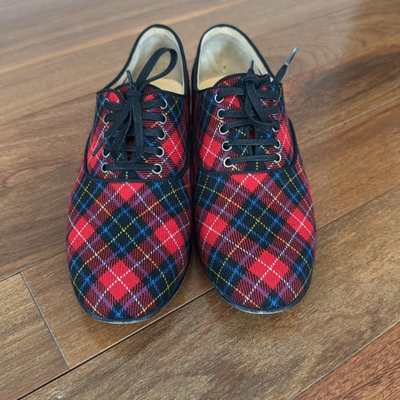 Christian Louboutin Fred Tartan plaid oxfords as seen on Taylor Swift - Picture 6 of 7